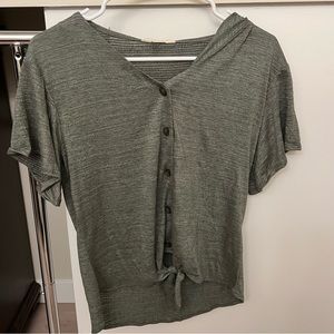 NWT Twist Tie Blouse